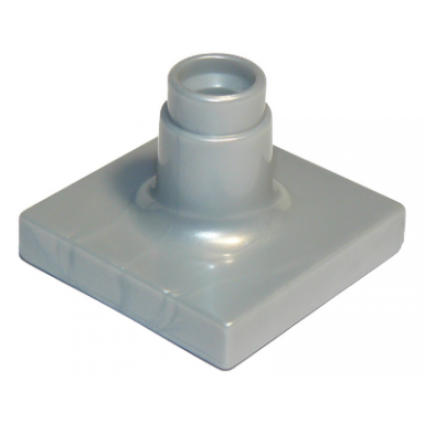 pearl light gray duplo support sign post short - thin base