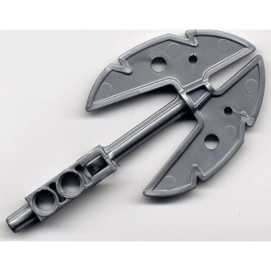 pearl light gray bionicle weapon aqua axe