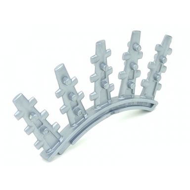 pearl light gray bionicle rahkshi back blade 5 spikes with side spokes vorahk