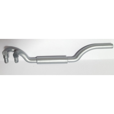 pearl light gray vehicle exhaust pipe twin inlet 11l right
