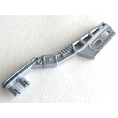 pearl light gray sports hockey stick with 2 pins 2 oval holes in blade
