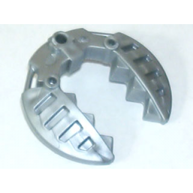 pearl light gray bionicle weapon 5 x 5 shield with wrench toothed