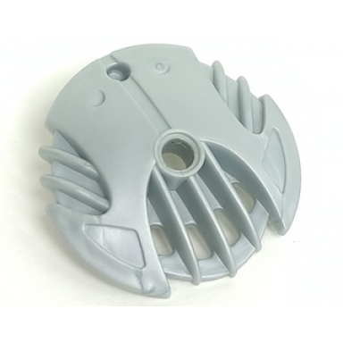 pearl light gray bionicle weapon 5 x 5 shield with 7 fins