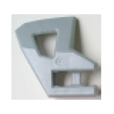 pearl light gray technic panel rc car flexible bumper right