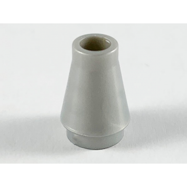 pearl light gray cone 1 x 1