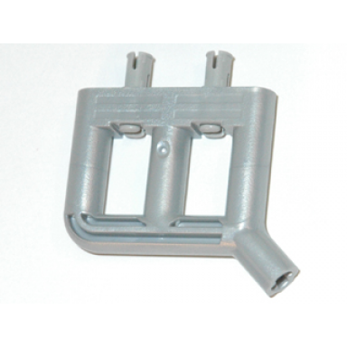 pearl light gray technic engine tuneable single exhaust with 2 fixed rotatable pins for part 2133
