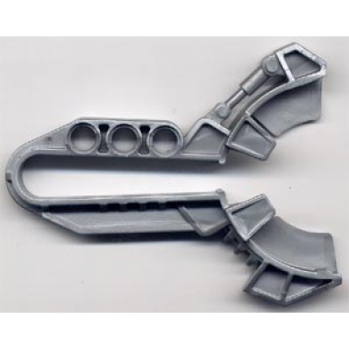 pearl light gray bionicle kanoka disk launcher matoran