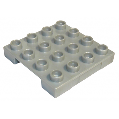 pearl light gray duplo loading pallet 4 x 4 indented side