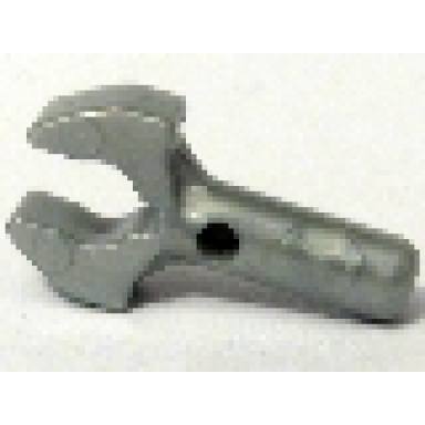 pearl light gray bar 1l with clip mechanical claw - cut edges and hole on side