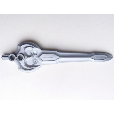 pearl light gray large figure weapon sword sir jayko with axle