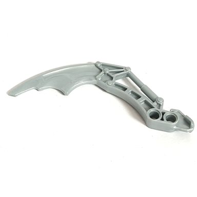 pearl light gray bionicle visorak fang with 2 pin holes keelerak