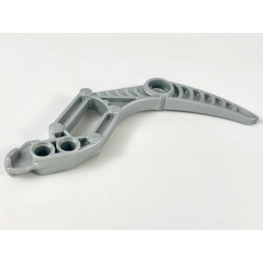 pearl light gray bionicle visorak fang with 2 pin holes suukorak