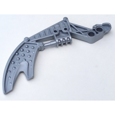 pearl light gray bionicle visorak fang with 2 pin holes vohtarak