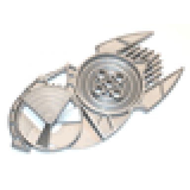 pearl light gray bionicle rhotuka shield