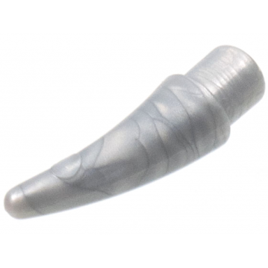 pearl light gray barb claw horn tooth - small