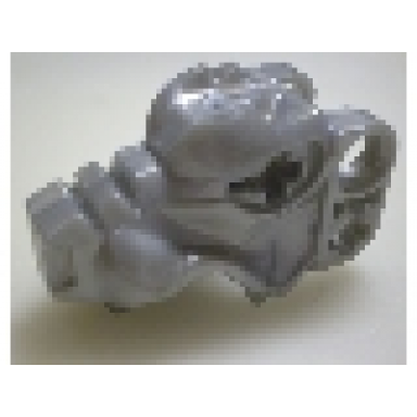 pearl light gray wolf head fenris wolf jaw upper