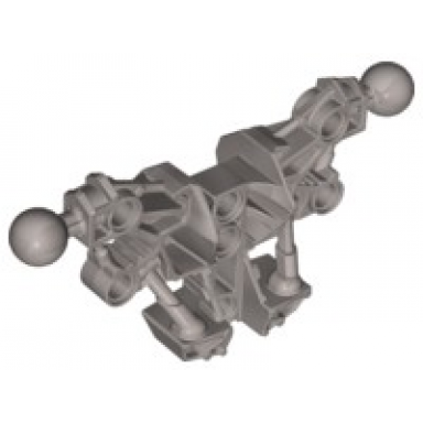 pearl light gray bionicle piraka torso with 2 ball joint