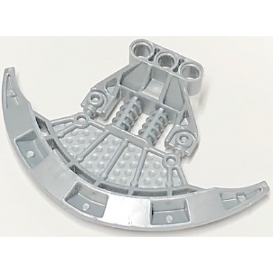 pearl light gray bionicle weapon axonn giant axe half
