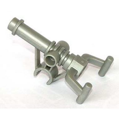pearl light gray duplo hose nozzle with two handles and clip