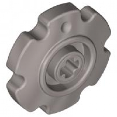pearl light gray technic tread sprocket wheel small