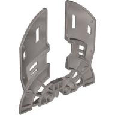 pearl light gray bionicle weapon double blade shield half toa mahri nuparu