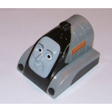 pearl light gray duplo train thomas friends face spencer pattern