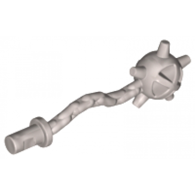 pearl light gray minifigure weapon spiked flail mace