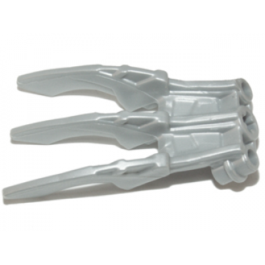 pearl light gray bionicle claw small with axle hole