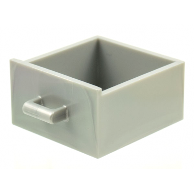 pearl light gray container cupboard 4 x 4 x 4 drawer open handle