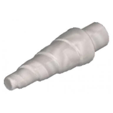 pearl light gray horn unicorn spiral