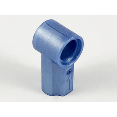 pearl sand blue technic axle and pin connector angled 1