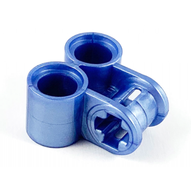 pearl sand blue technic axle and pin connector perpendicular double
