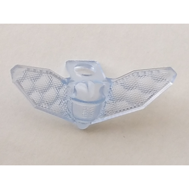 trans-medium blue minifigure wings with neck bracket