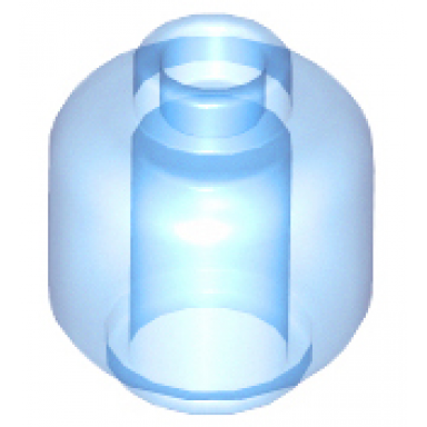 trans-medium blue minifigure head plain