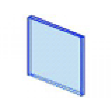 trans-medium blue glass for window 1 x 4 x 3