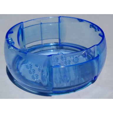 trans-medium blue container x-pod barrel section 10 x 10 x 3 1 3