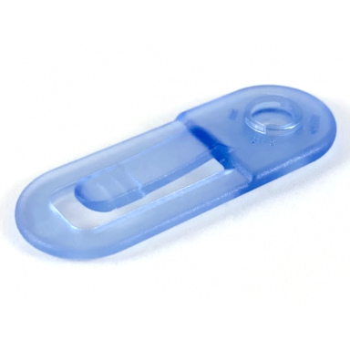 trans-medium blue clikits tool paper clip with hole