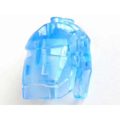 trans-medium blue bionicle head connector block glatorian