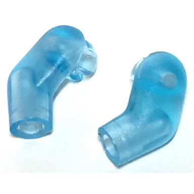 trans-medium blue arm matching left and right pair