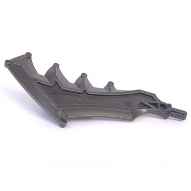 pearl dark gray hero factory weapon axe sword with jagged blade