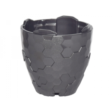 pearl dark gray container faceted 4 x 4 x 3 alien pod section