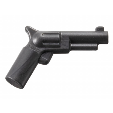 pearl dark gray minifigure weapon gun pistol revolver - small barrel