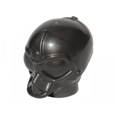 pearl dark gray minifigure head modified sw ra-7 series protocol droid plain