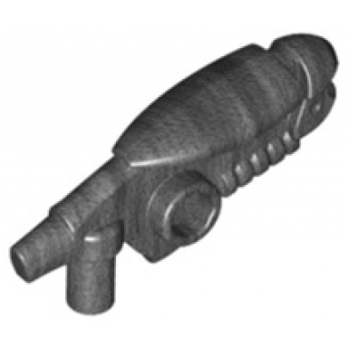 pearl dark gray minifigure weapon gun space blaster with studs on sides