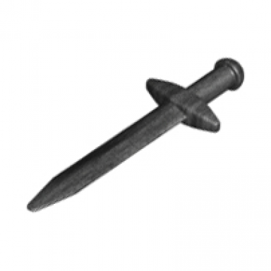 pearl dark gray minifigure weapon sword greatsword pointed with thick crossguard