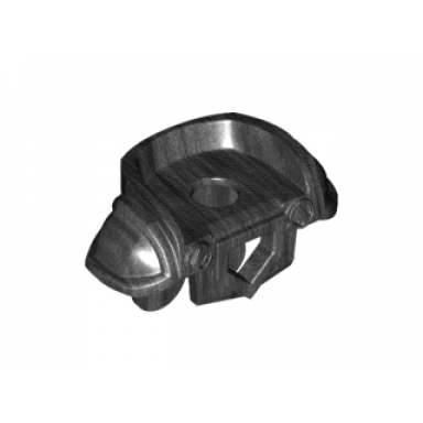 pearl dark gray minifigure armor breastplate with shoulder pads large pentagonal cutout and 4 studs on back