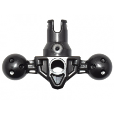 pearl dark gray large figure torso skeletal connector with 2 ball joint