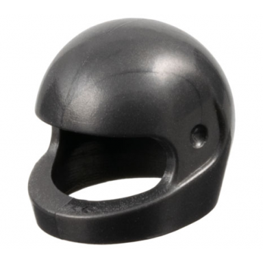 pearl dark gray minifigure headgear helmet motorcycle standard