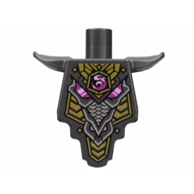 torso modified short with smooth armor breastplate with shoulder pads and magenta crystal gold and silver trim pattern