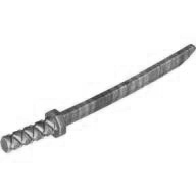 pearl dark gray minifigure weapon sword shamshir katana octagonal guard